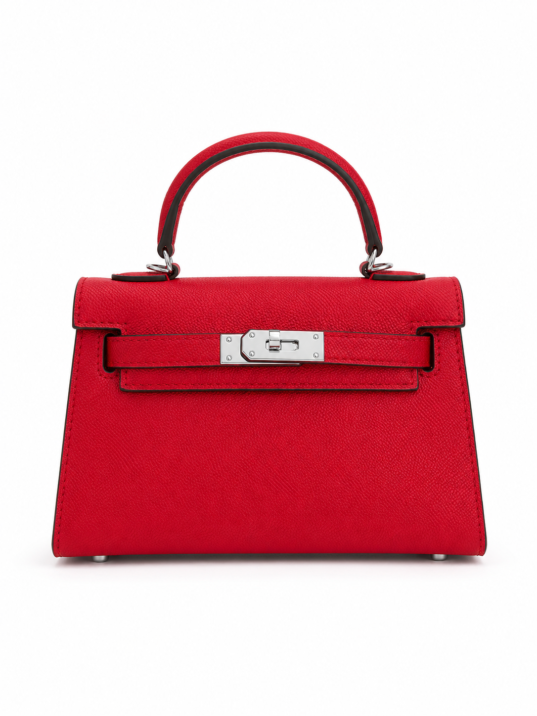 Sac K 19cm - Rouge cuir