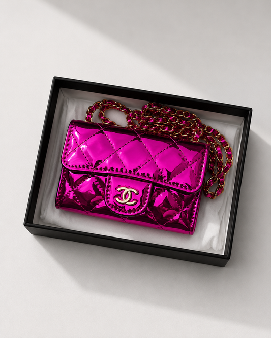 Sac C rose vernis